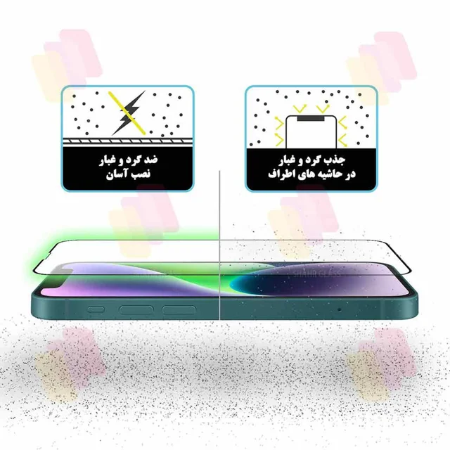 محافظ صفحه نمایش آنتی استاتیک شهر گلس مدل ANTI2S مناسب برای گوشی موبایل اپل iPhone 16 Pro  102066694